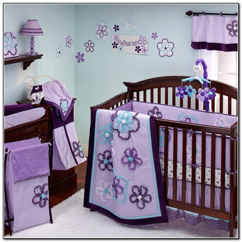 Baby Girl Bedding Sets Purple
