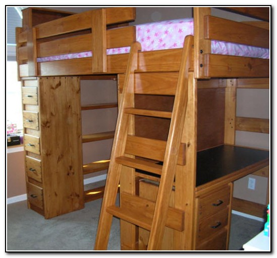 Bunk Bed With Desk And Dresser