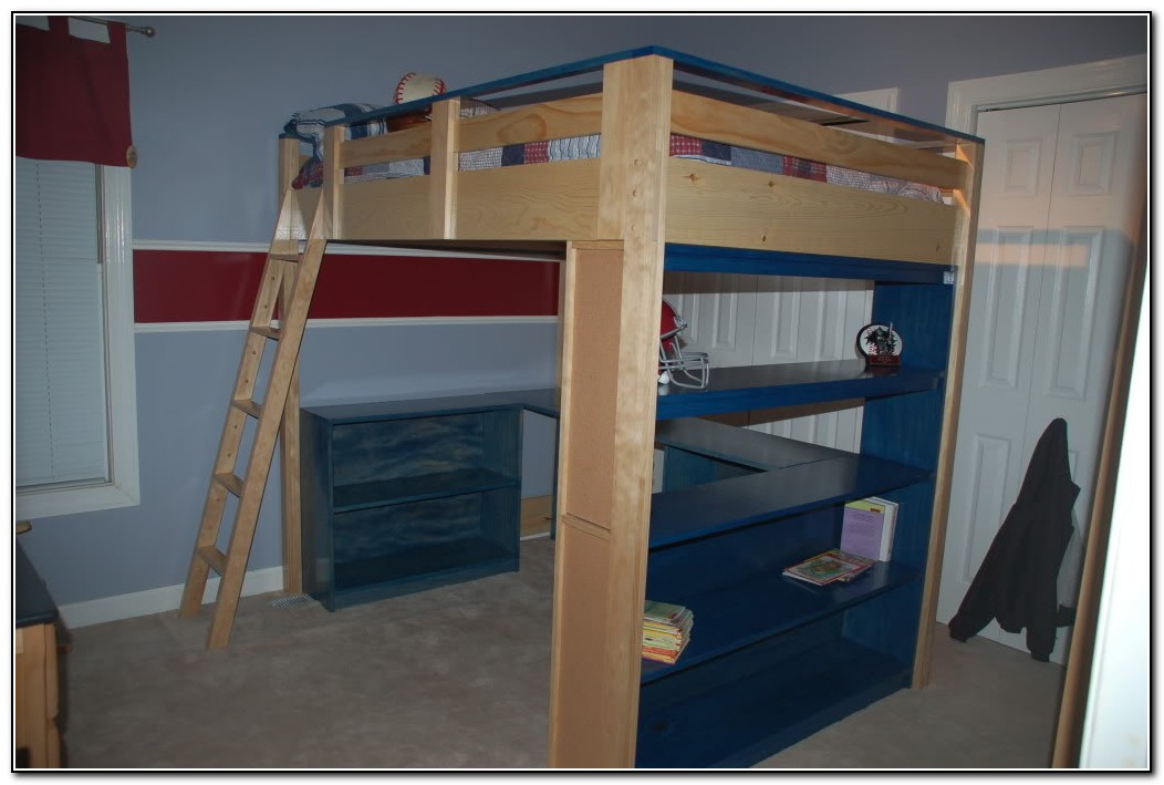 Bunk Bed With Desk Plans