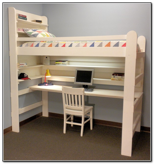 Bunk Bed With Desk Under