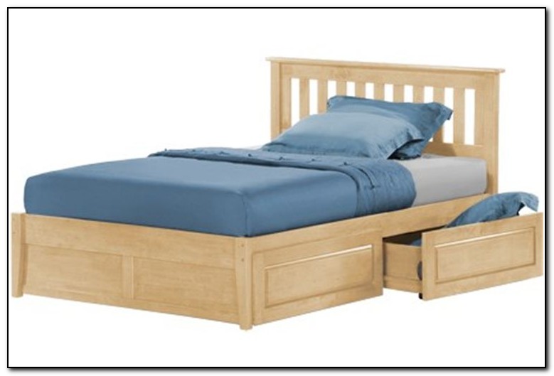 Full Size Bed With Drawers