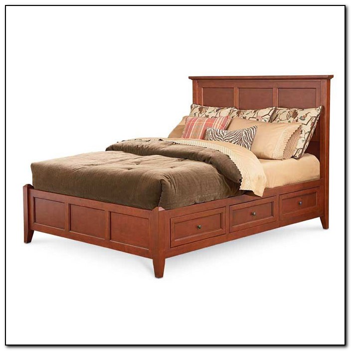 King Platform Bed With Drawers