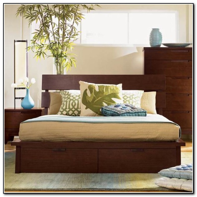 King Size Bed Frame With Drawers Plans