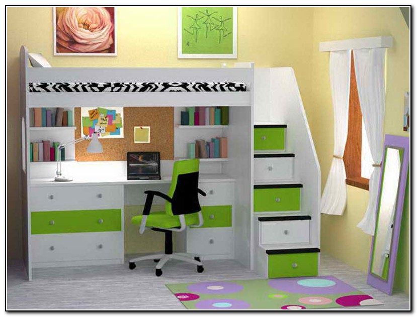 Loft Beds For Kids With Desk Underneath