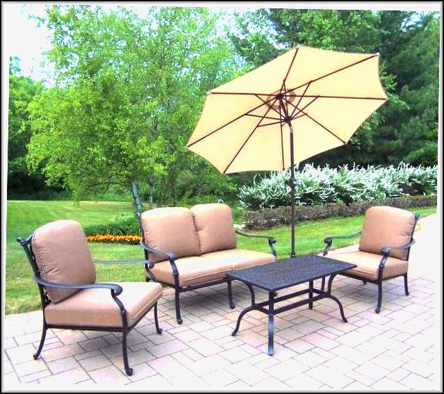 Patio Umbrella Stand Side Table