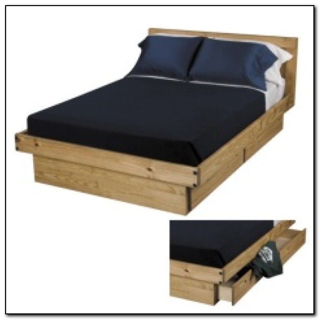 Queen Platform Bed With Drawers