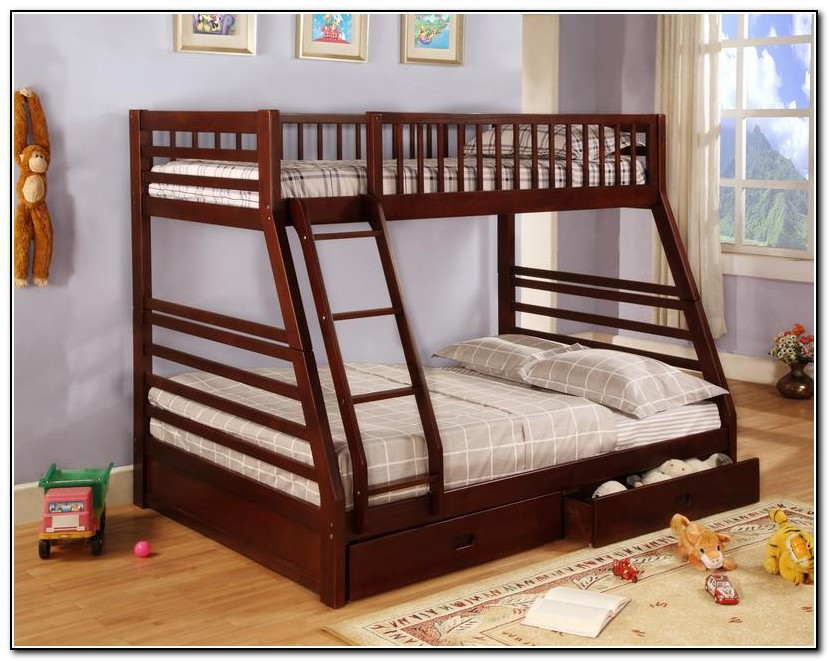 Twin Over Full Bunk Bed With Drawers