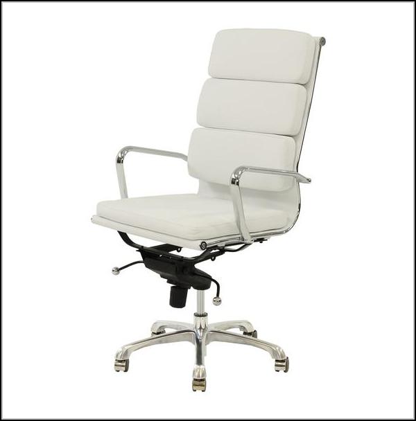 White Desk Chair With Wheels