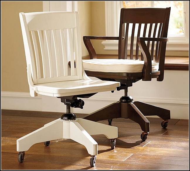 White Desk Chair Wood