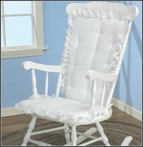 White Rocking Chair Cushions