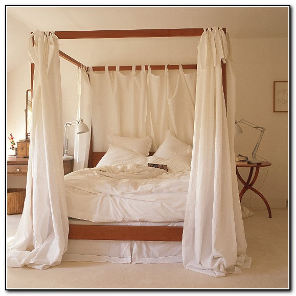 4 Poster Bed Canopy Curtains