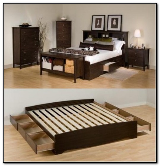 Bed Frame With Drawers Plans