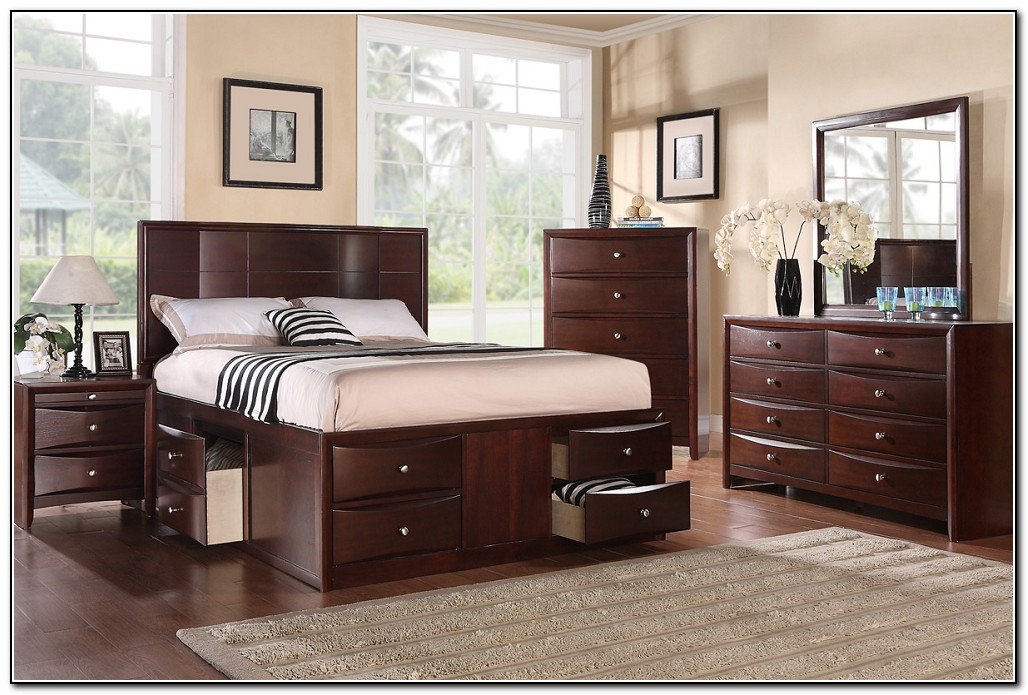 Bed With Drawers Underneath Queen