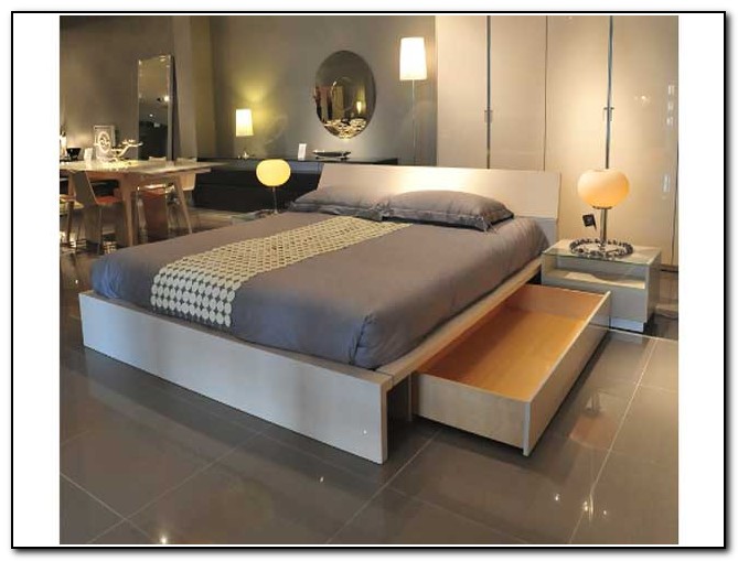 Bed With Storage Designs