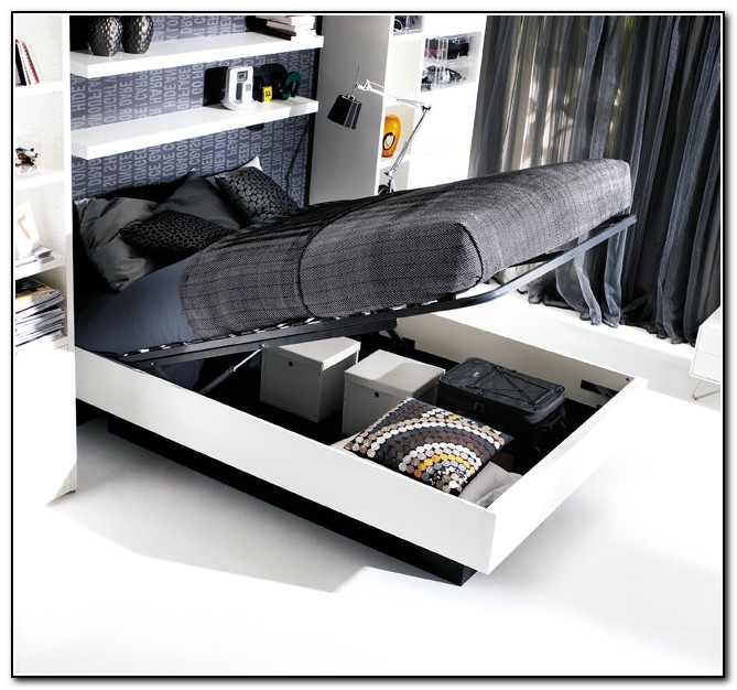Bed With Storage Under Mattress