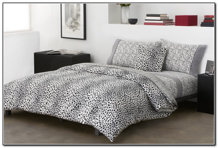 Black And White Cheetah Print Bedding