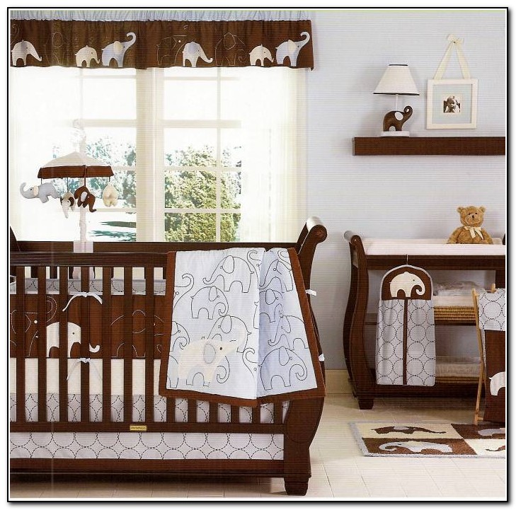 Boy Crib Bedding Elephant