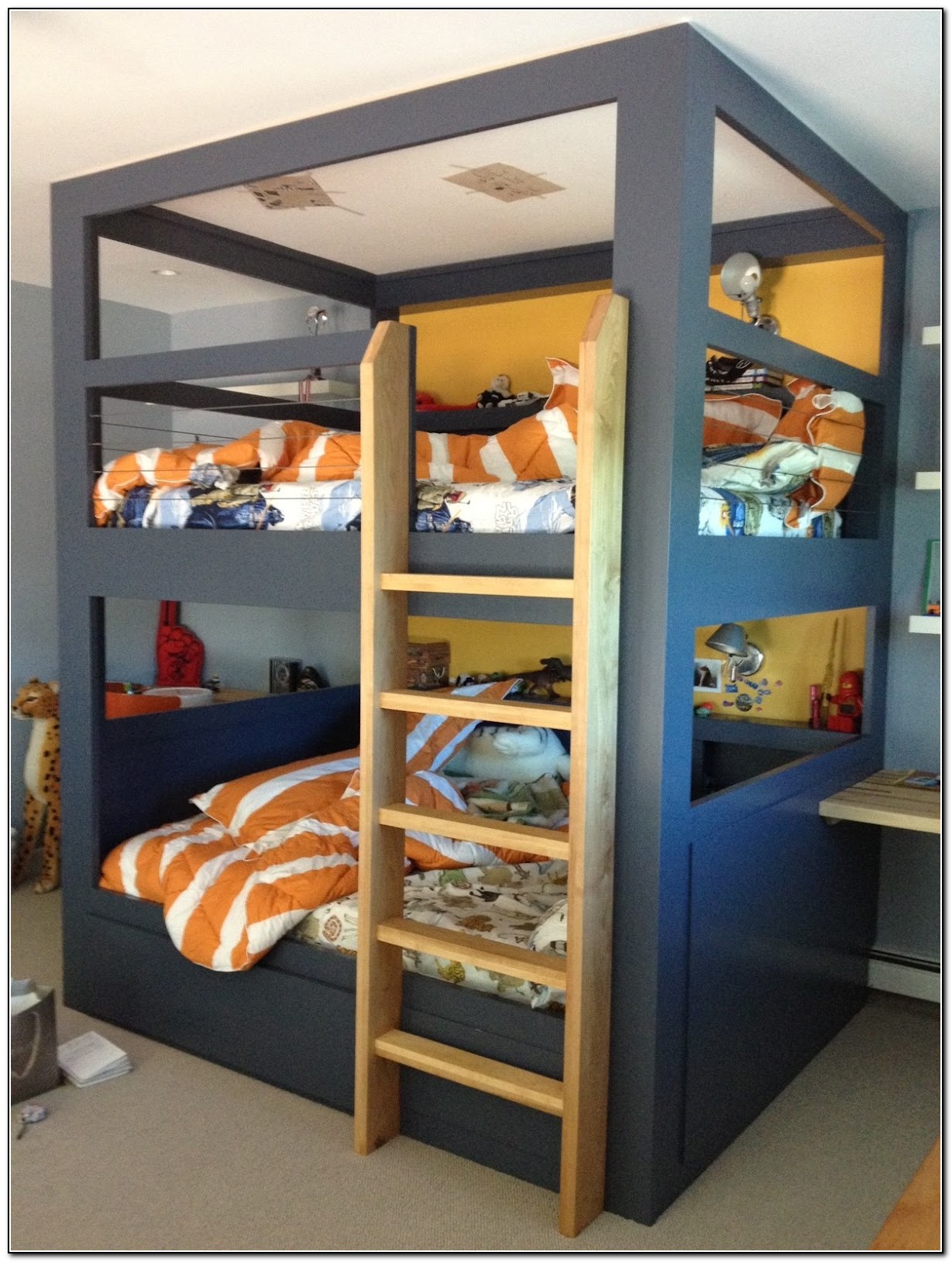 Built In Full Size Bunk Beds