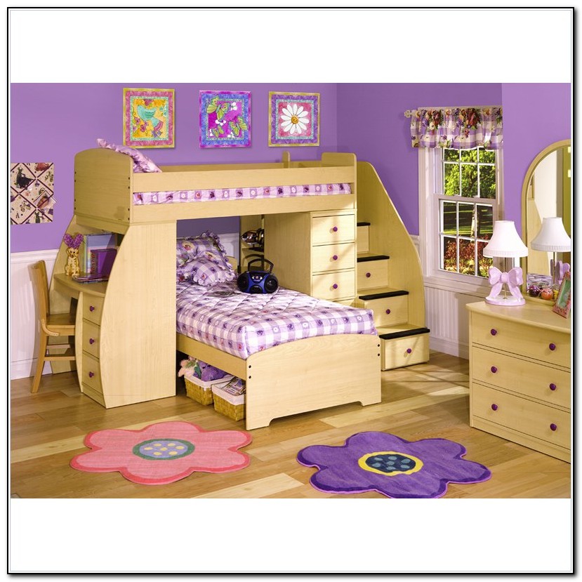 Bunk Bed With Stairs And Desk
