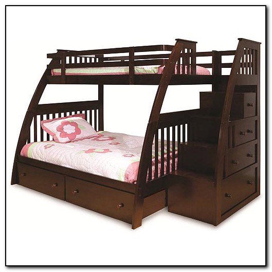 Bunk Bed With Stairs And Drawers Twin Over Full