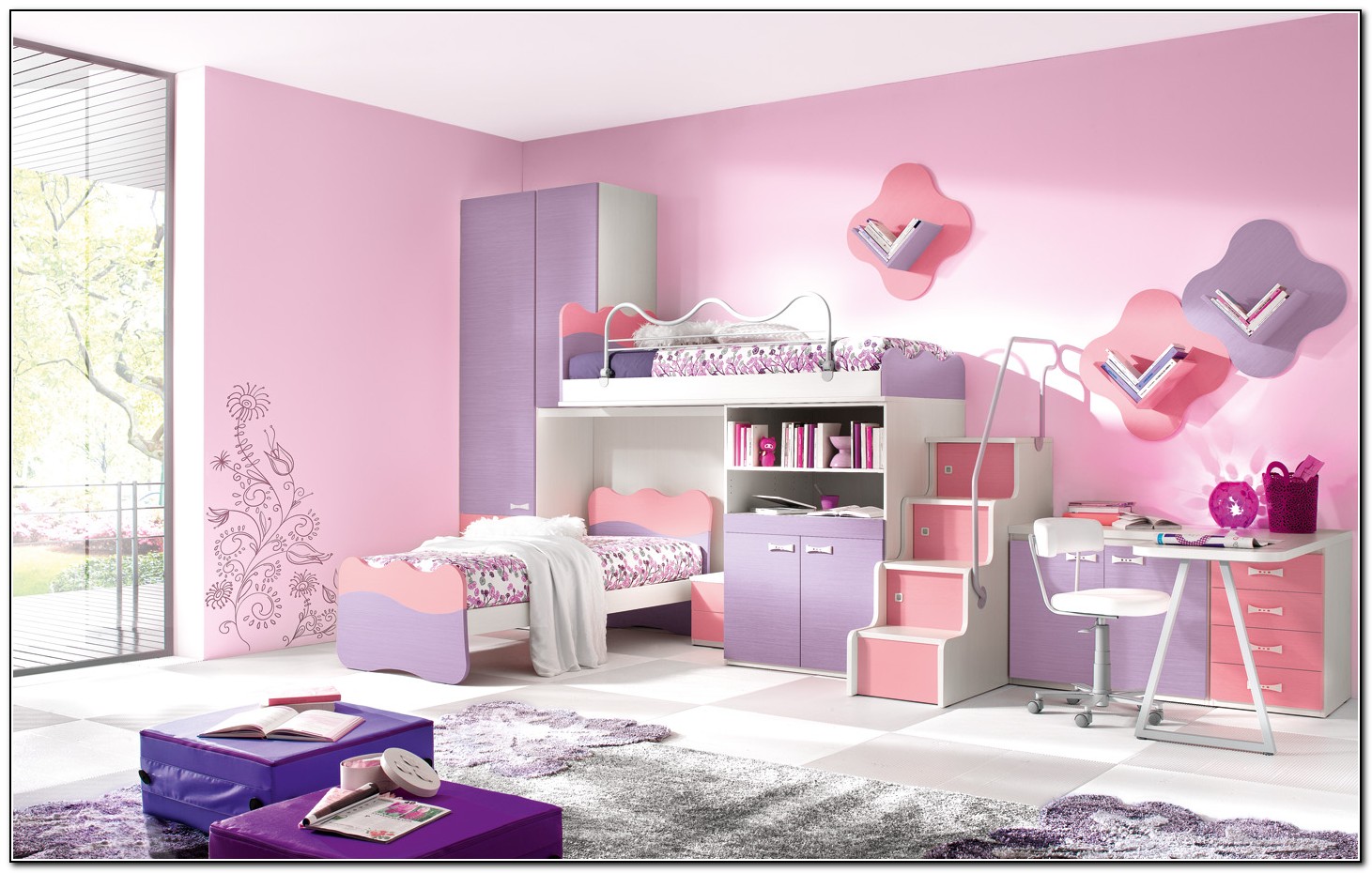 Bunk Beds For Girls With Desk