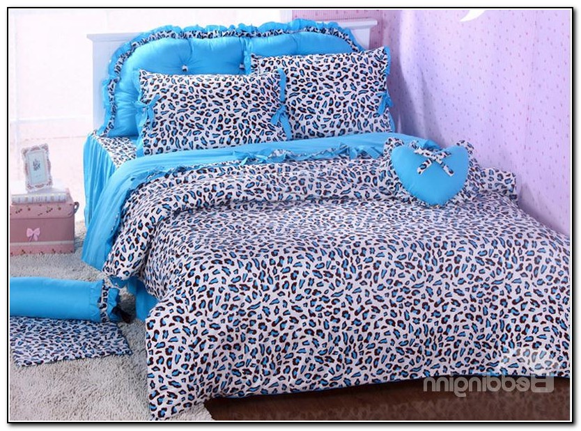 Cheetah Print Bedding Blue