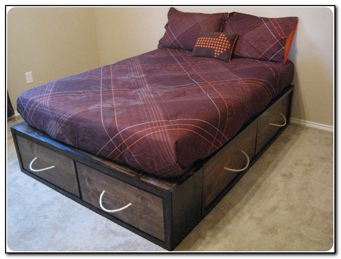 Diy Bed Frame With Storage