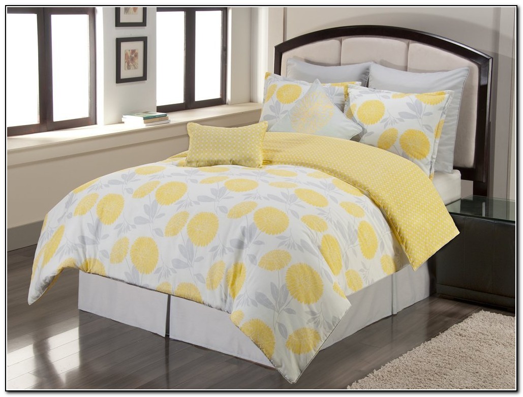Gray And Yellow Bedding Target