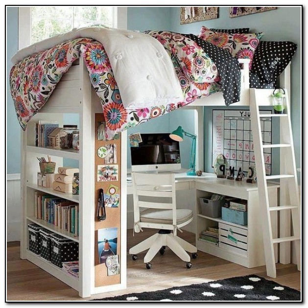 Kids Loft Bed With Desk Underneath