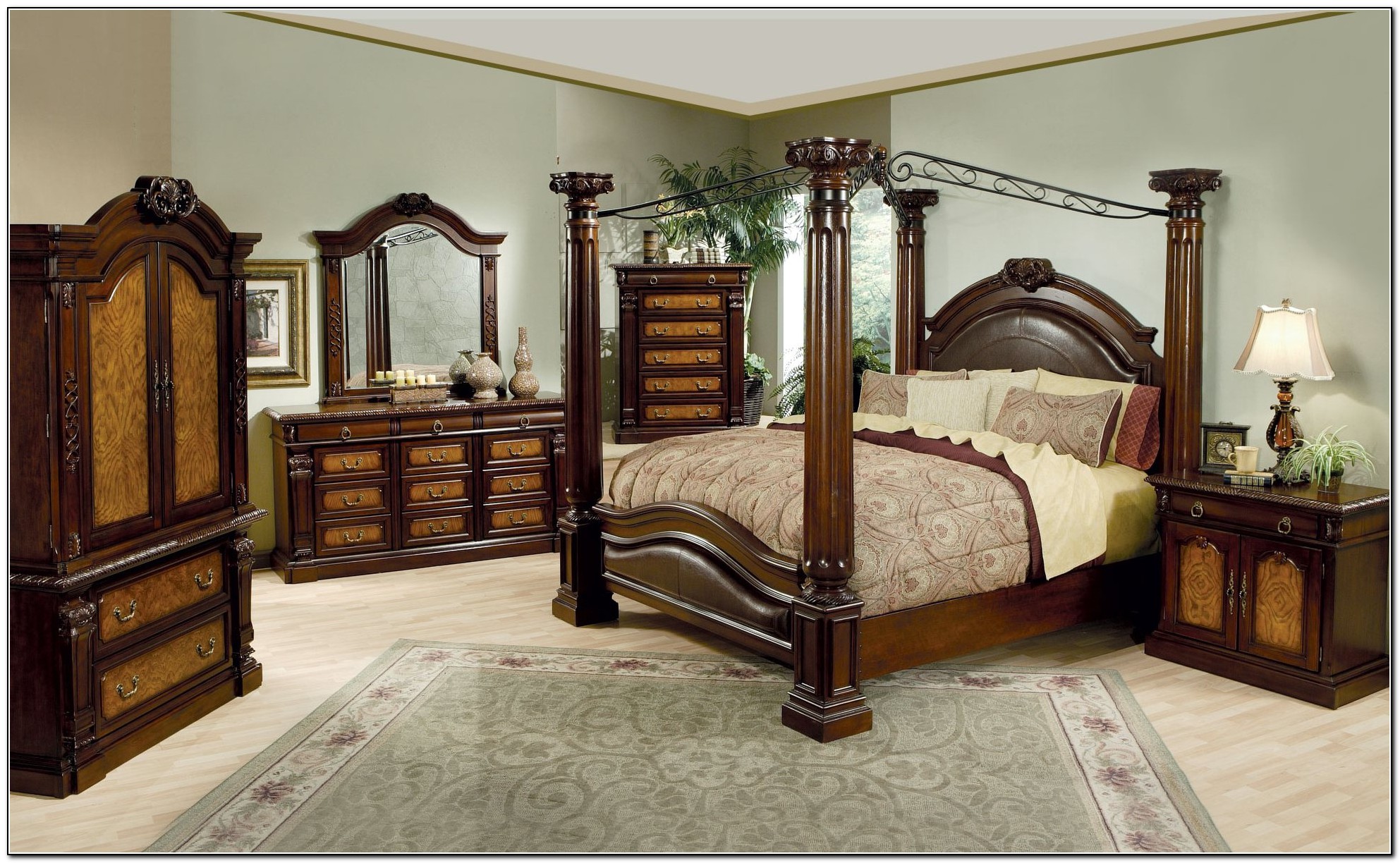 King Size Canopy Bed Frame