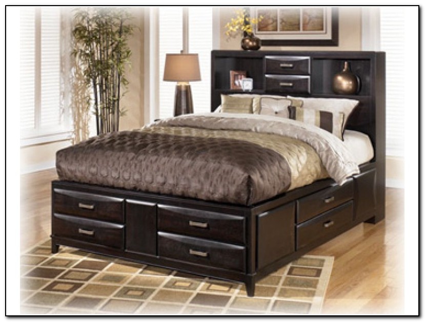 King Storage Bed With Drawers