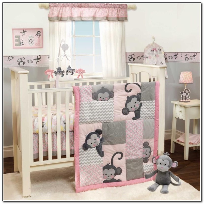 Monkey Crib Bedding For Girls