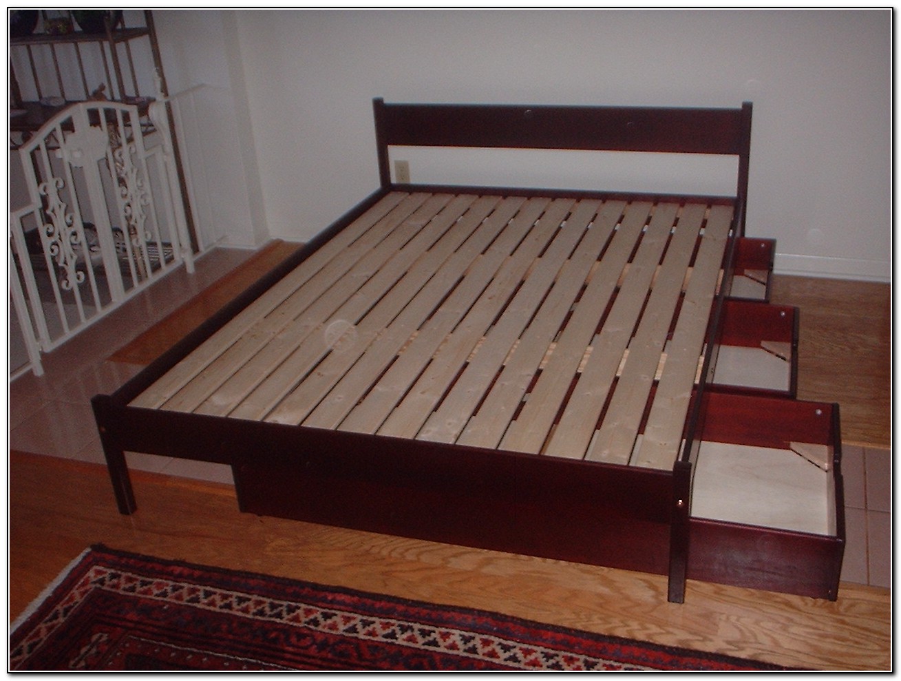 Platform Bed With Storage Drawers Underneath
