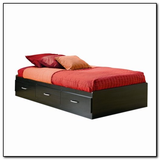 Twin Bed Frames With Drawers