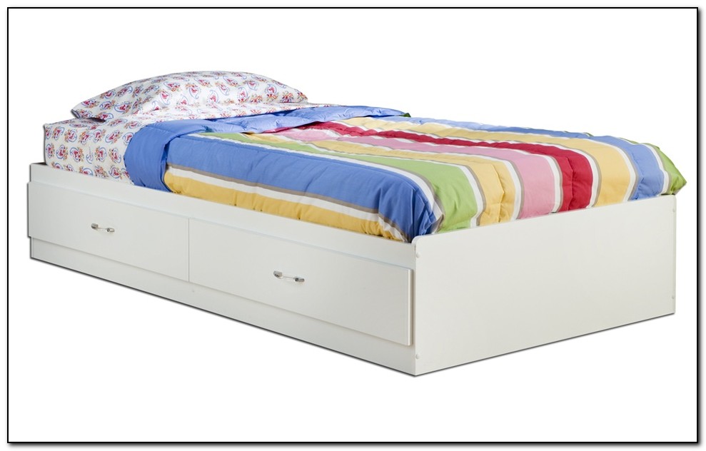 Twin Bed With Storage Drawers Underneath