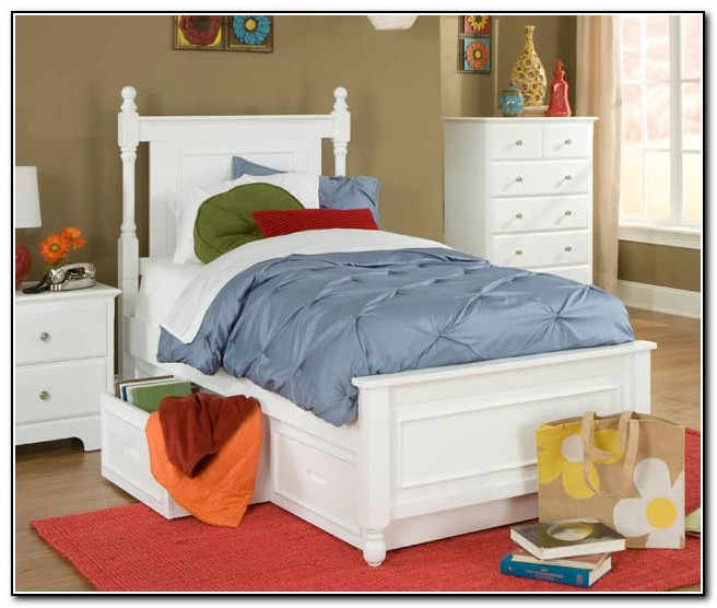 Twin Bed With Storage Drawers
