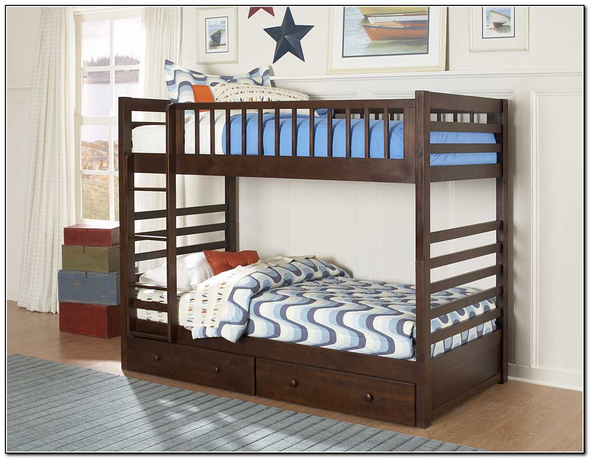 Twin Bunk Beds With Drawers