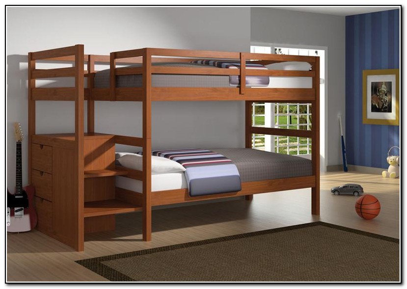 Twin Bunk Beds With Stairs