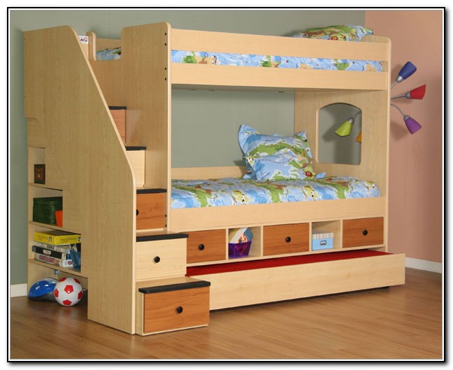 Twin Bunk Beds With Storage