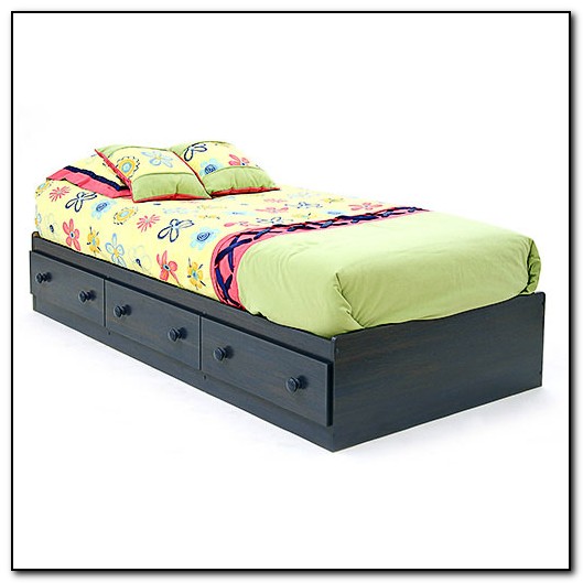 Twin Platform Bed With Drawers