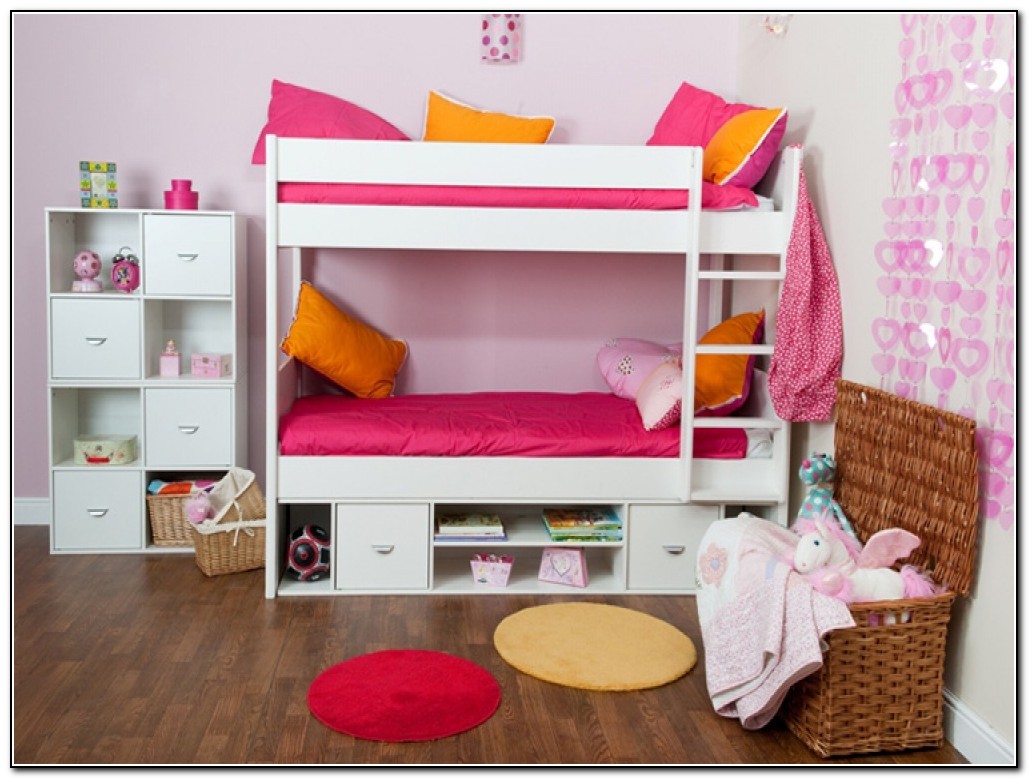 White Bunk Beds With Storage
