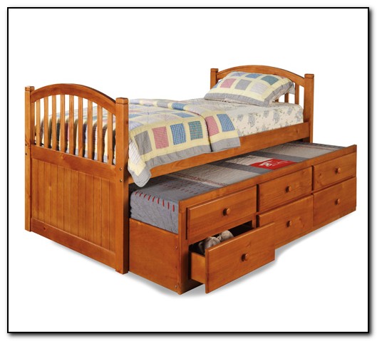 Wood Trundle Bed Frame