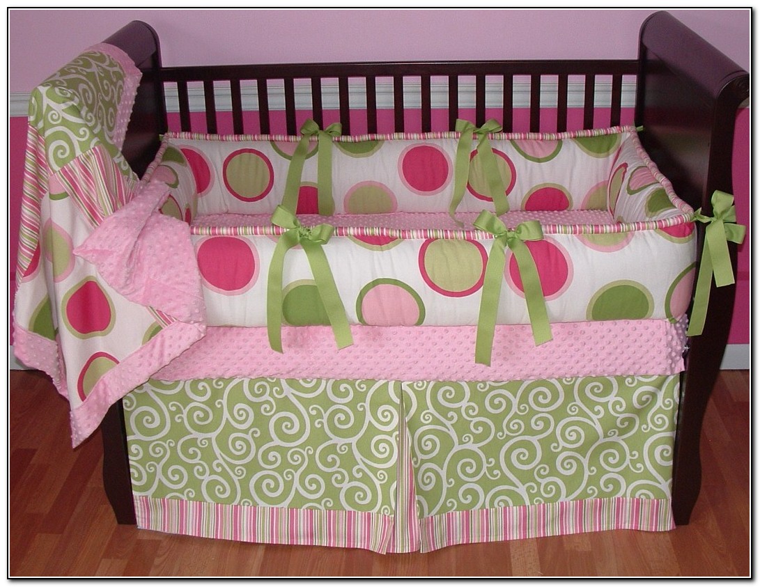Baby Girl Crib Bedding Sets Pink And Green