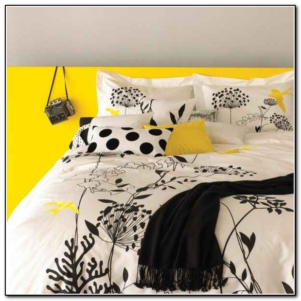 Black Yellow And Grey Bedding