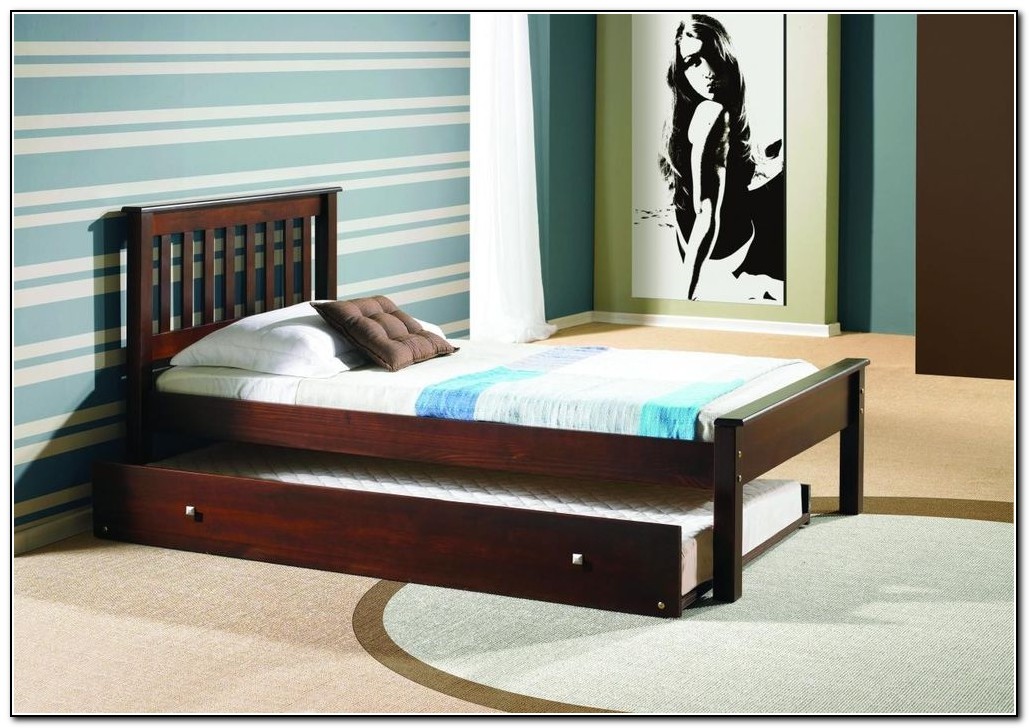 Full Platform Bed With Trundle