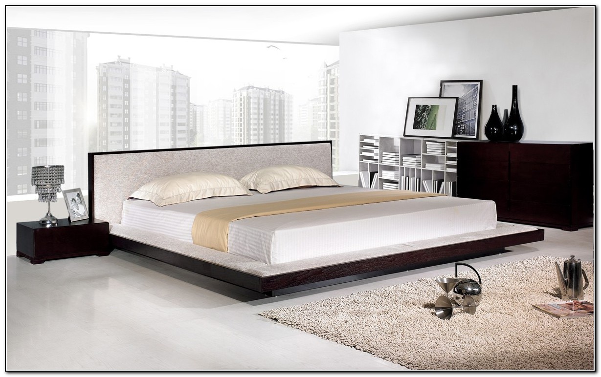 Full Size Platform Bed With Mattress