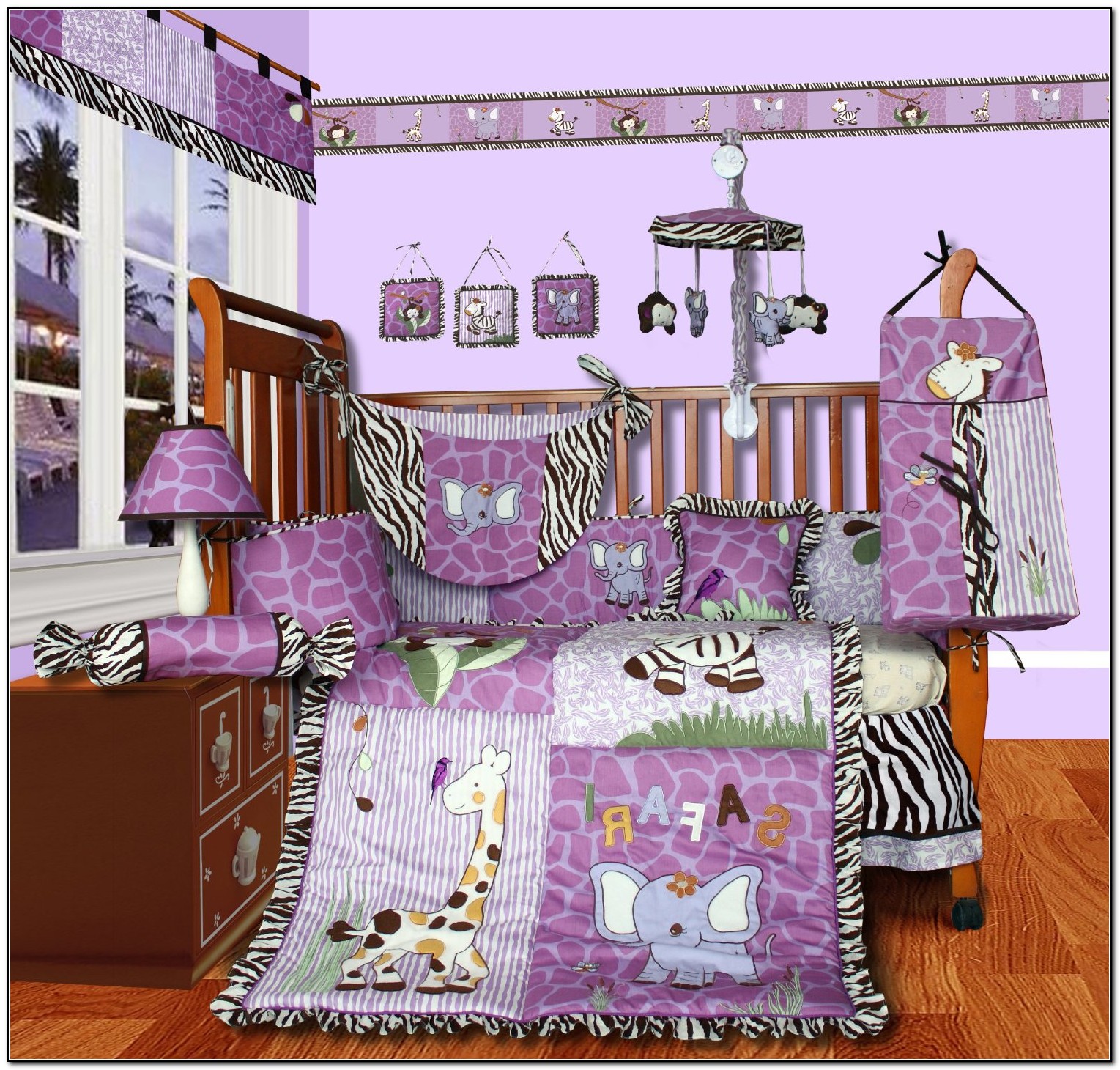 Girl Nursery Bedding Purple