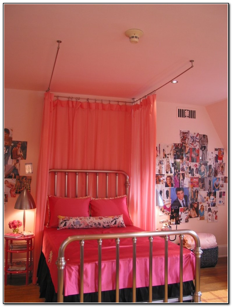 Girls Canopy Bed Curtains