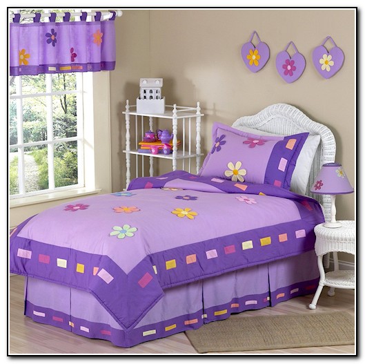 Girls Twin Bedding Purple