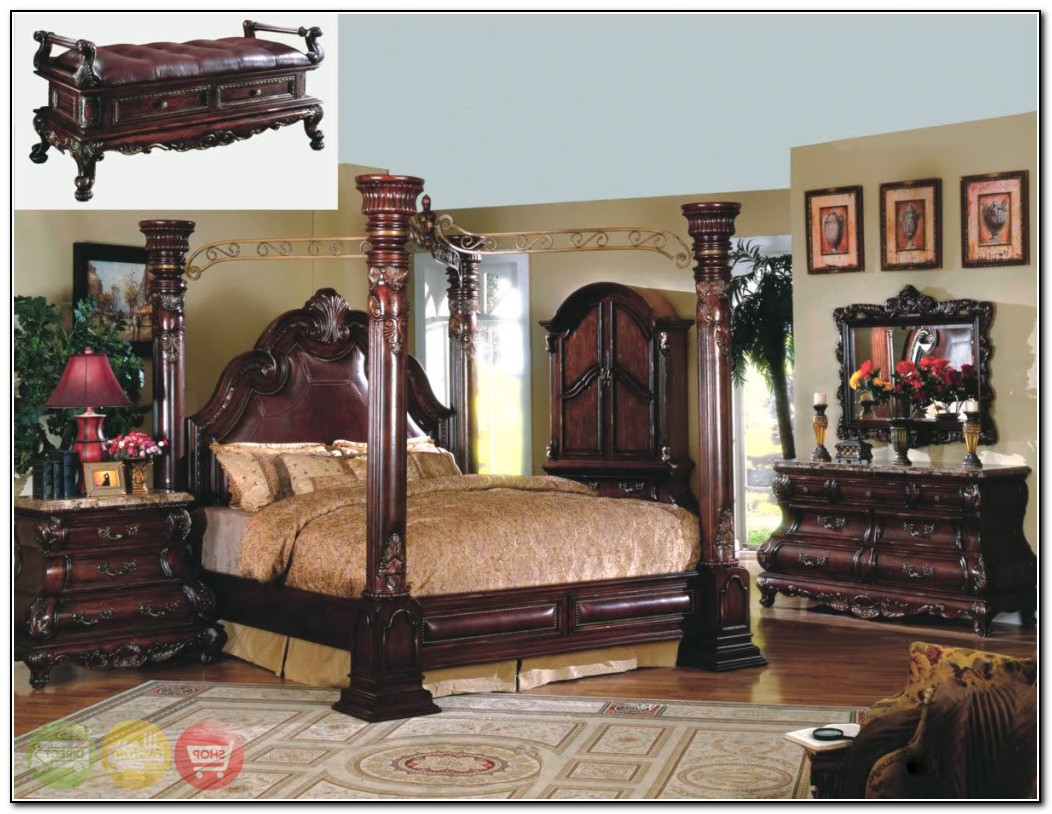 King Canopy Bed Set
